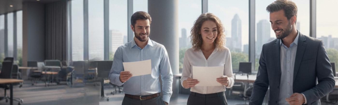 Personas planificando el desarrollo de una compañía